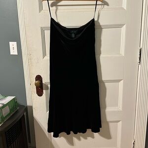 Ralph Lauren black velvet maxi skirt